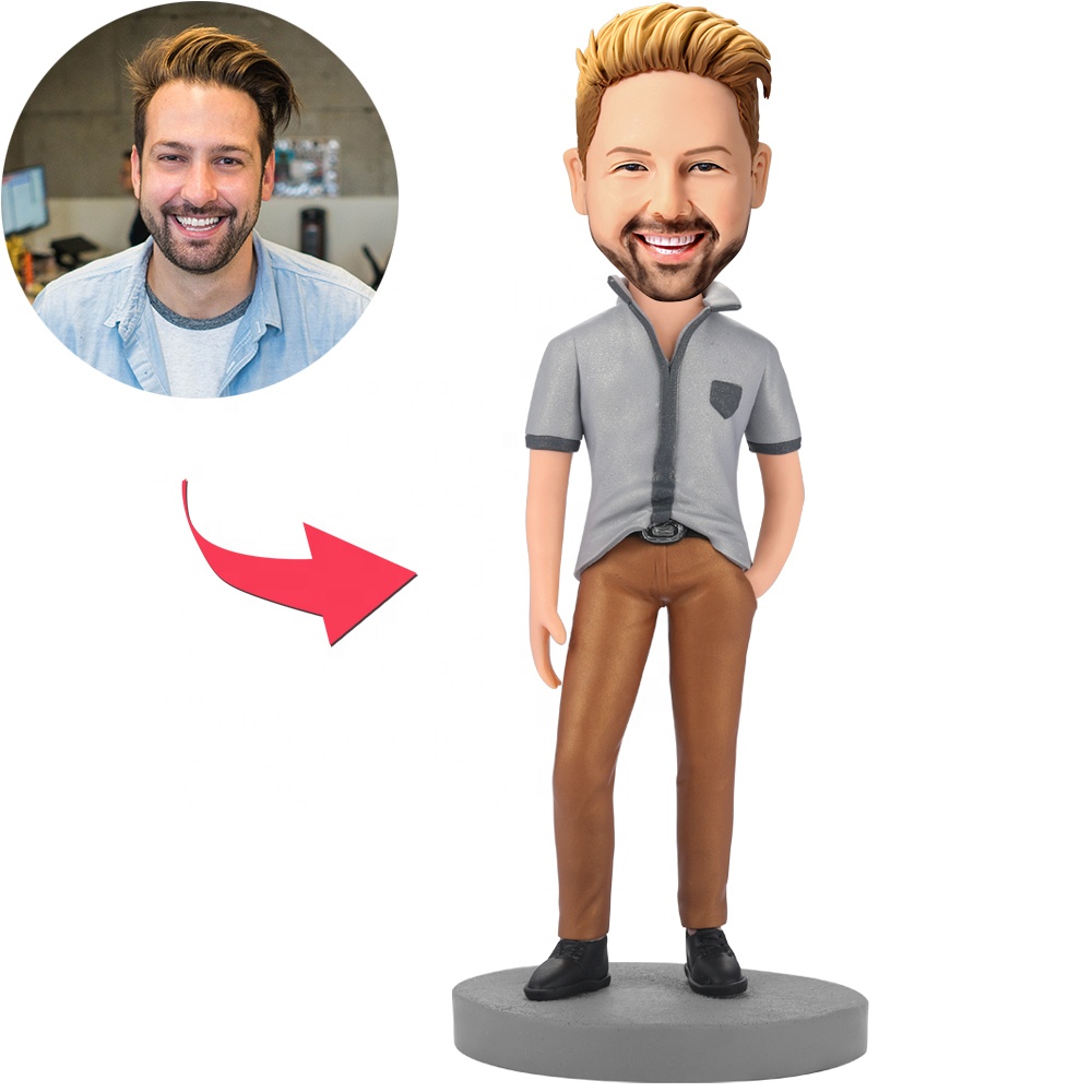 Customized bobble head 3d statue